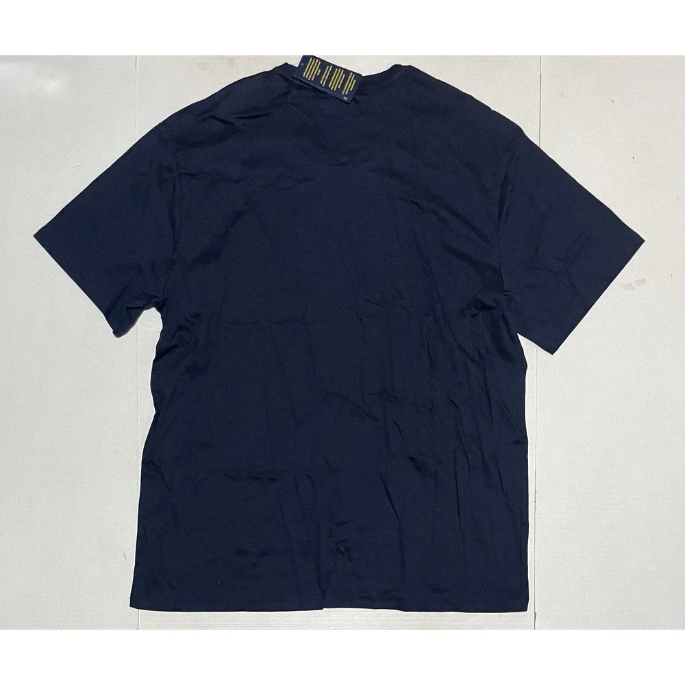 Polo Ralph Lauren Mercerized Cotton T-Shirt Logo Pony Stretch Soft Blue XL NEW!!